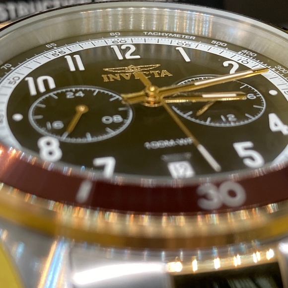 Invicta Speedway Zager Men Watch 46mmBlack/Brown Bezel Swiss Mvmt Chronograph